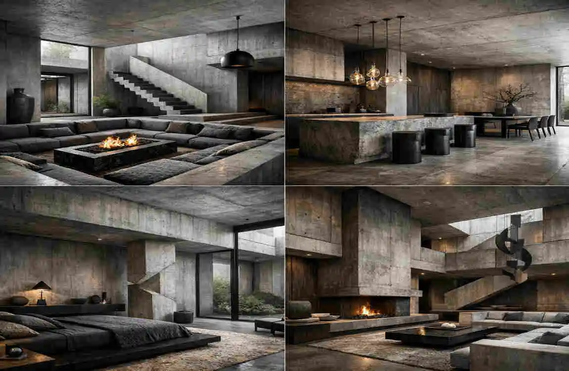 Brutalist Architecture Interior 