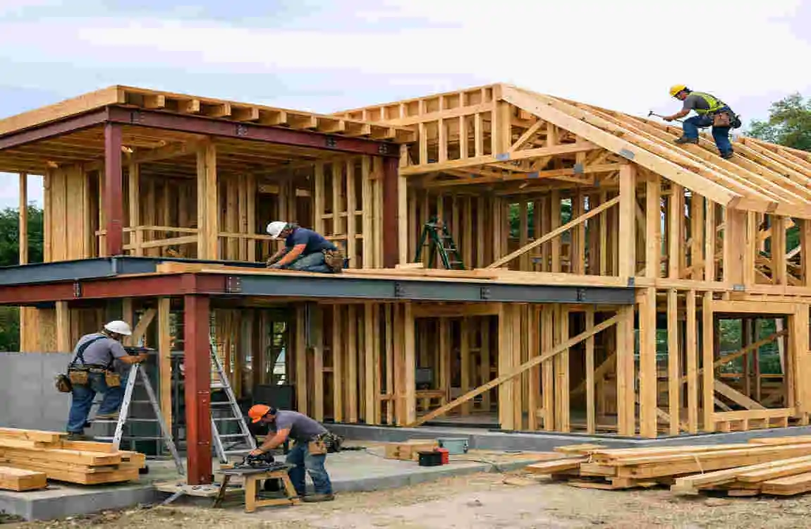 what is a frame structure in architecture house