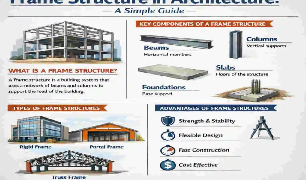 what is a frame structure in architecture house