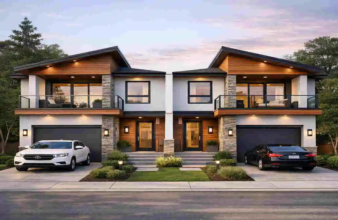 Duplex House Architecture Design