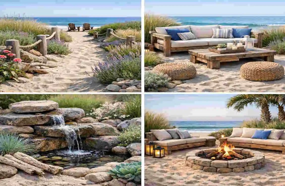 house in a beach garden architecture