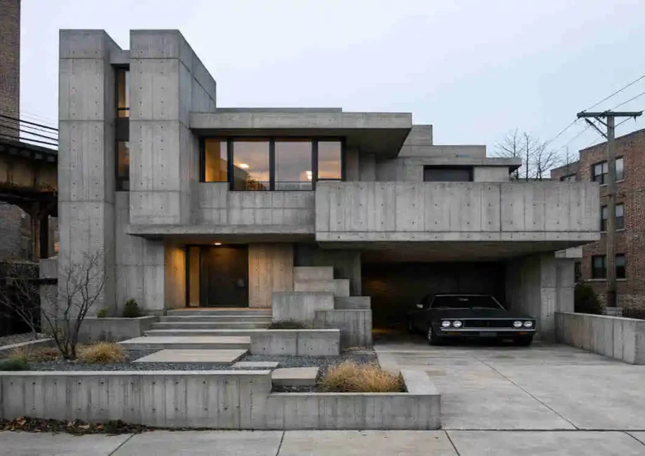 Brutalist Architecture in Chicago Houses