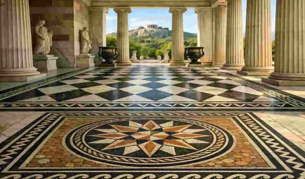 greek architecture flooring