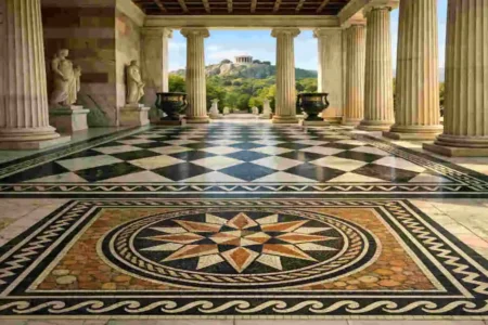 greek architecture flooring