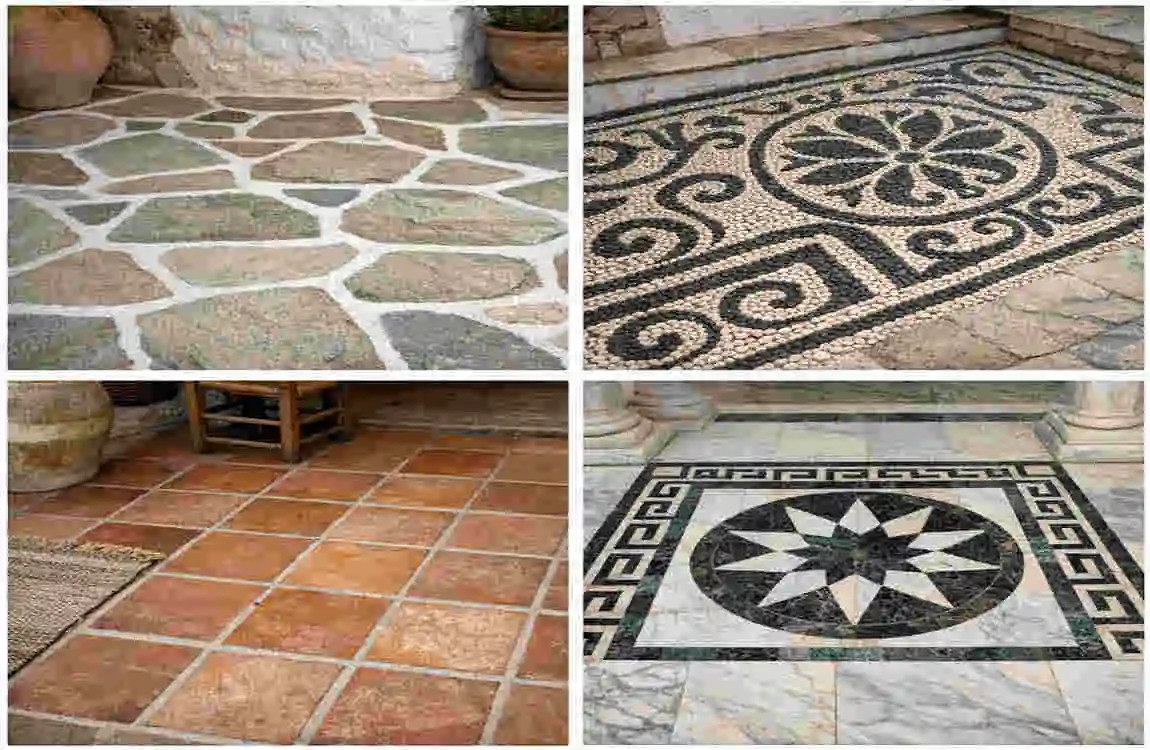 greek architecture flooring