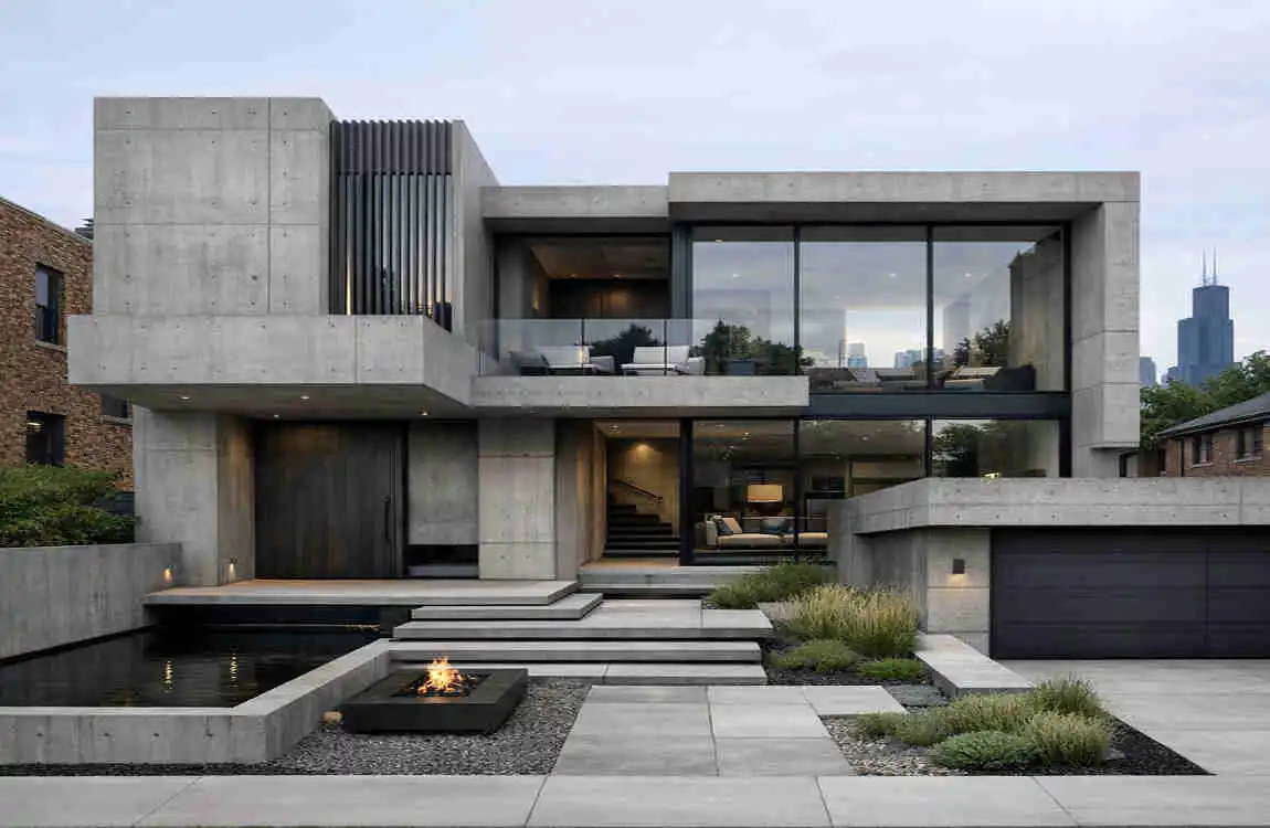 Brutalist Architecture in Chicago Houses